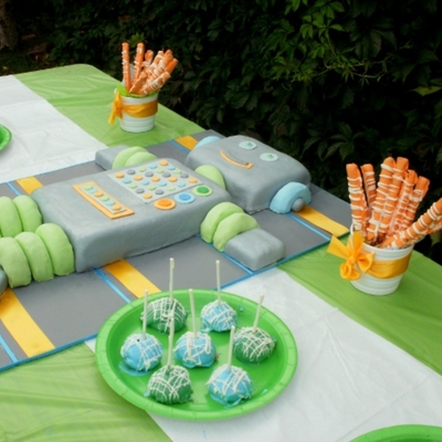 Robot Birthday Cake