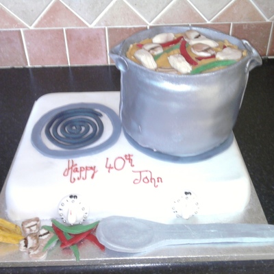 40Th Birthday Cake For A Chef