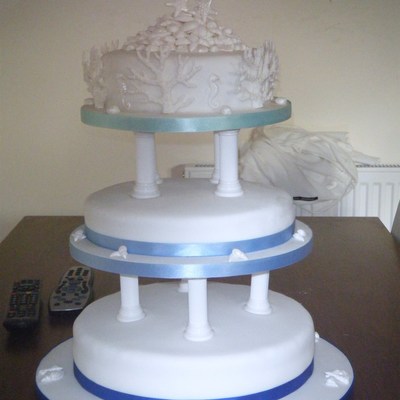 Sea Shell Wedding Cake