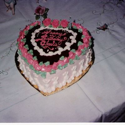 Heart Shaped Choc And White Butter Cream
