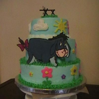 Side View Of Eeyore Cake