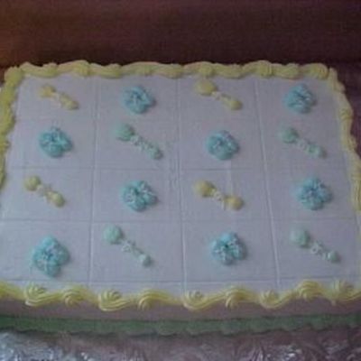 Baby Boy Shower Cake