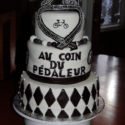 Bike Shop Opening Cake.