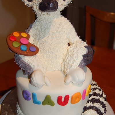 Lemur Basking In The Sun