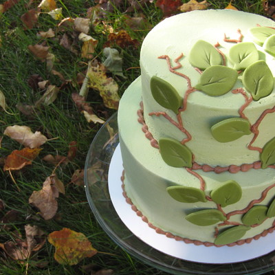 Green Leaf Cake