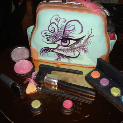 Makeup Artist Purse Cake