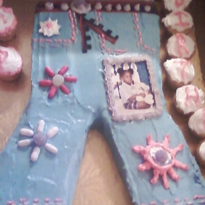 Blue Jean Birthday Cake For My Neice