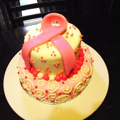 Breast Cancer Cake
