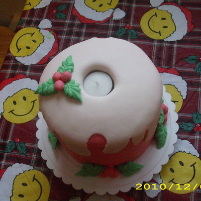 Christmas Candle Cake