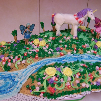 Unicorn And Fairies Cake