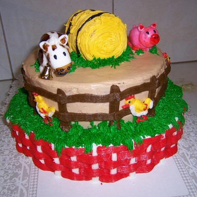 Farm Birthday Cake