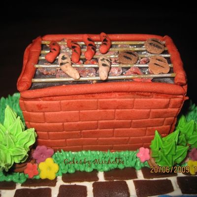 Bbq Grill Cake Topper