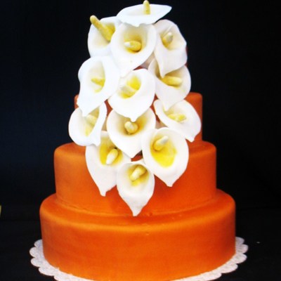 4 Tier Cake With Cala Lilies