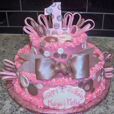 Pink And Brown Polka Dots