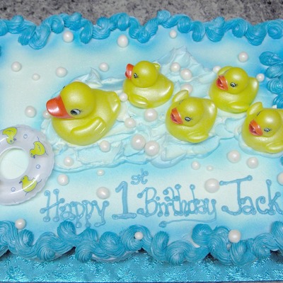 Rubber Ducky Birthday Cake