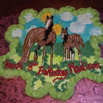 Horse Cupcake Cake