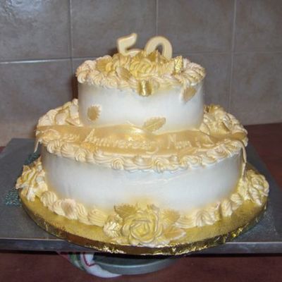 50Th Anniversary Cake