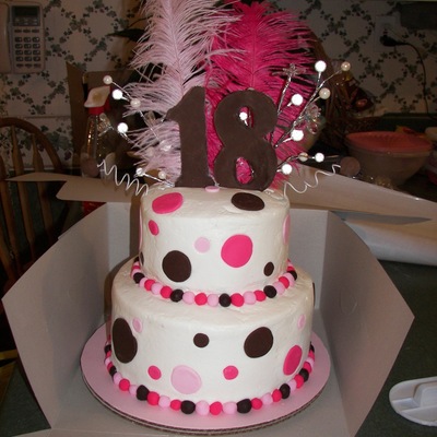 My First Cake For My Daughter's 18Th Birthday!