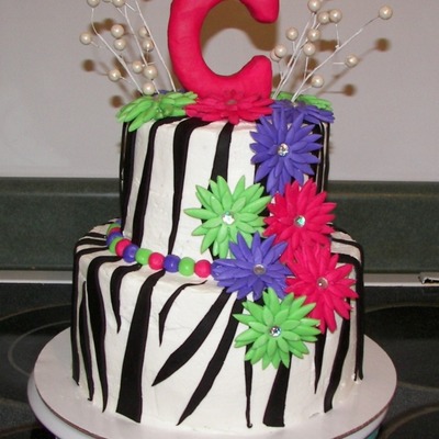 Zebra And Gerber Daisies