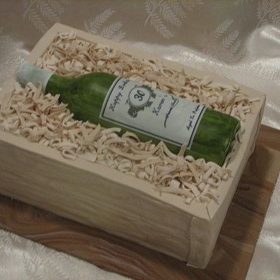 Wine Bottle And Crate