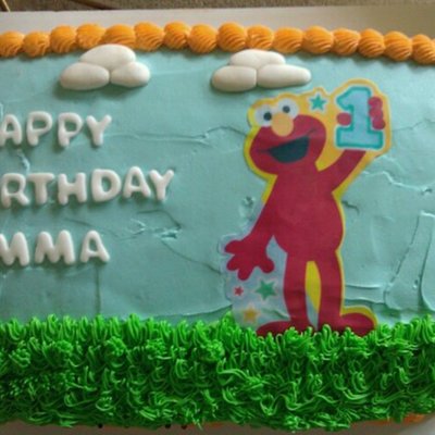 Elmo Themed Cake
