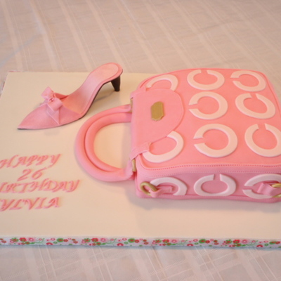 Coach Purse And High Heel Shoe