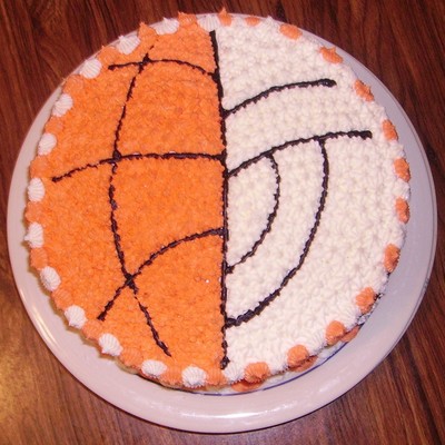 Volleyball/basketball Cake