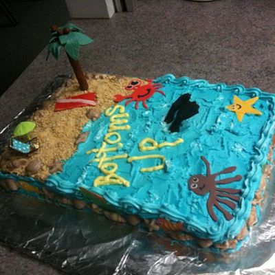 Bottoms Up - Scuba Cake