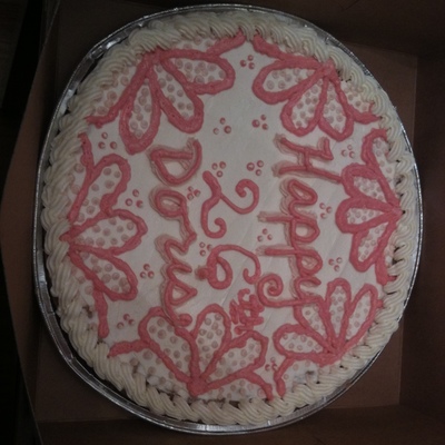 Simple, Sweet Flowers Birthday Cookie Cake