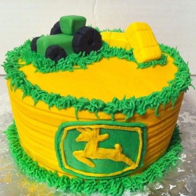John Deere Smash Cake