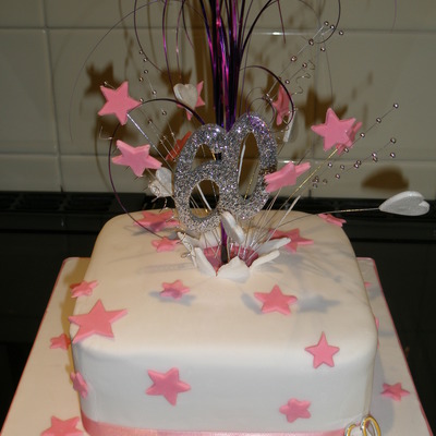 Ladies 60Th Birthday Cake Explosion
