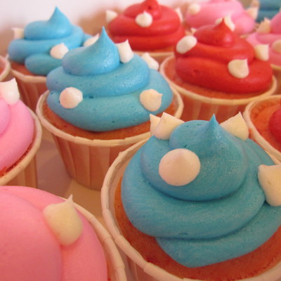 Polka Dot Cupcakes