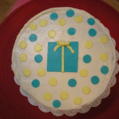 Buttercream And Fondant Dots And Squares