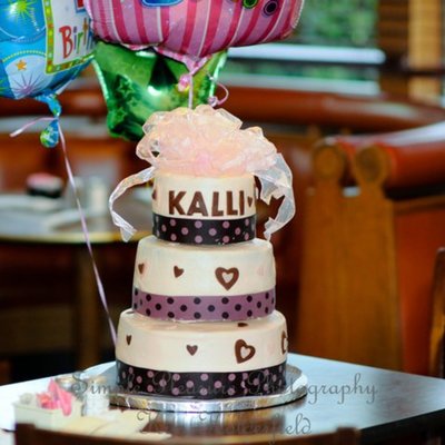 1St Bday Cake- 3 Tiered