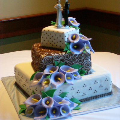 Calla Lily Wedding Cake