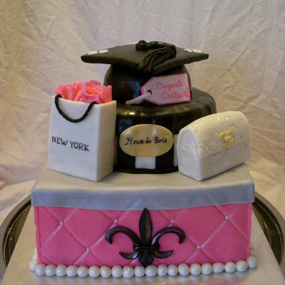 Fashion Graduation Cake
