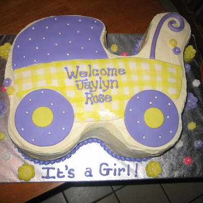 Baby Stroller Baby Shower Cake