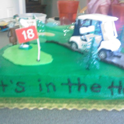 Golfing Birthday Cake