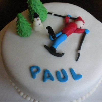 Birthday Cake For A Skier