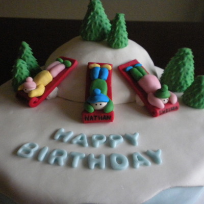 Winter Birthday Cake