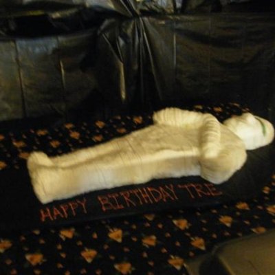 Mummy Halloween Birthday Cake