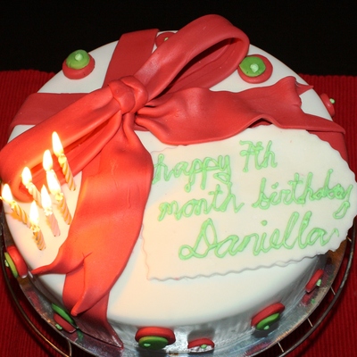 Christmas Themed Bday Cake