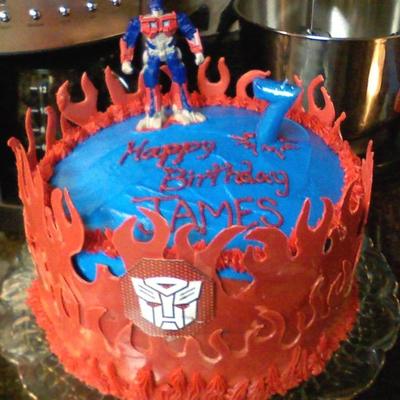 Optimus Prime Cake