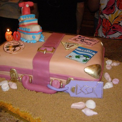 Suitcase Cake