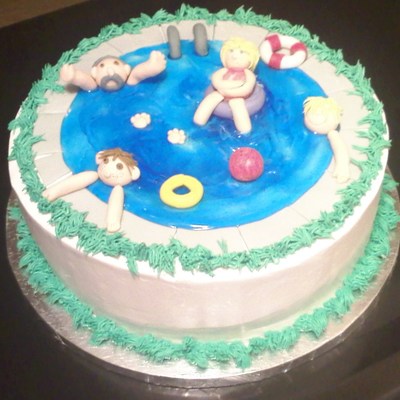 Swimming Pool Cake