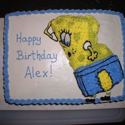 Sponge Bob Ripped Pants Cake
