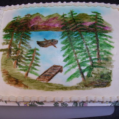 Painted Cake
