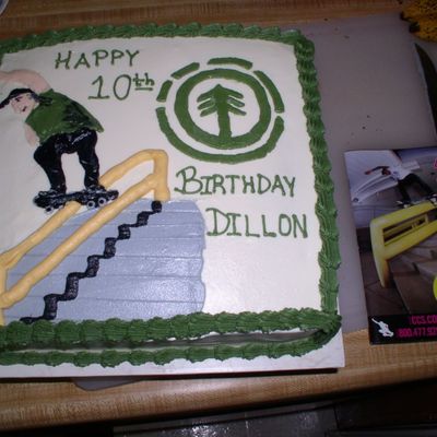 Skateboard Birthday Cake