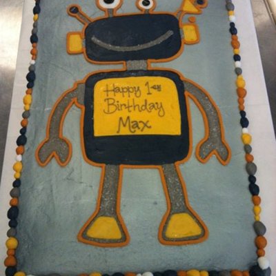 Robot Full Sheet Cake