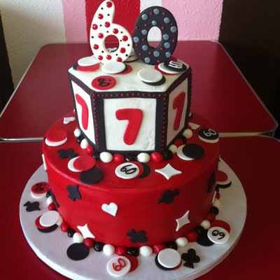 Poker Themed 60Th Birthday Cake